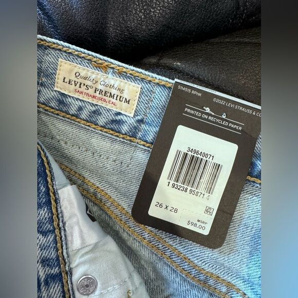 NWT LEVI’S WEDGIE STRAIGHT FIT WOMEN'S JEANS - Picture 4 of 12